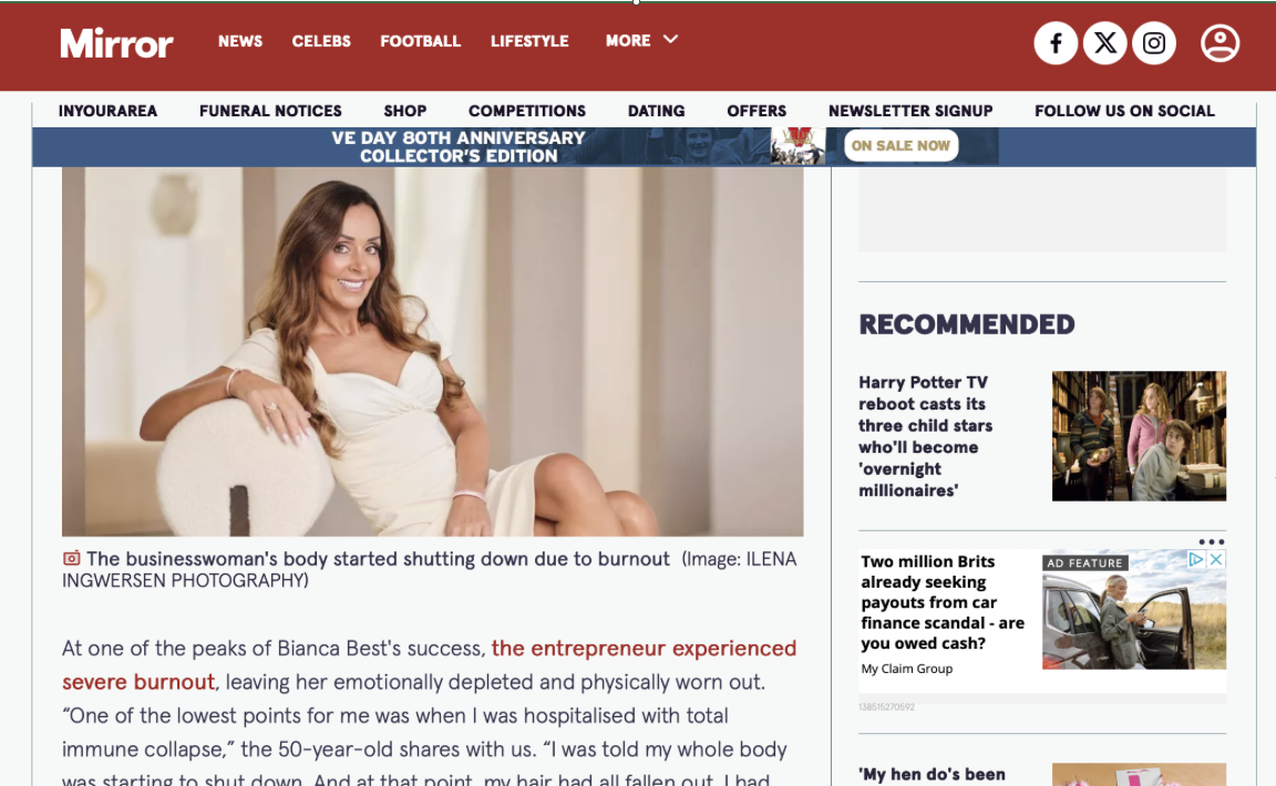 Daily Mirror – I had Twins and Burnout