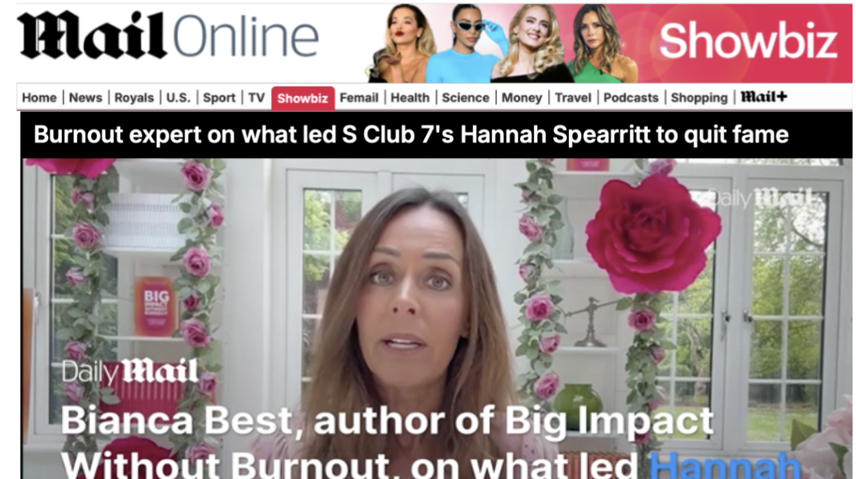 Daily Mail – Hannah Spearitt Burnout Analysis