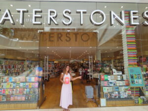 Bianca Best Waterstones window display